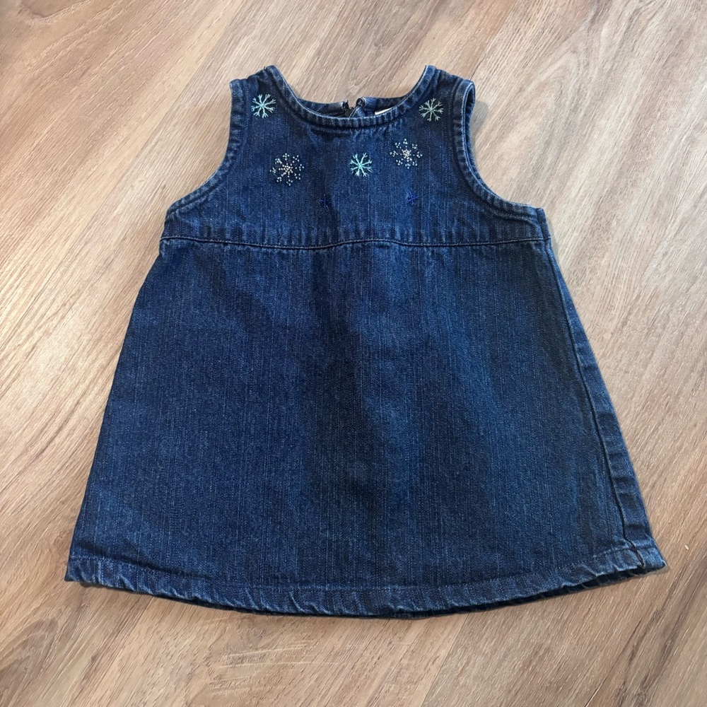Vintage Old Navy Blue Denim Baby Dress